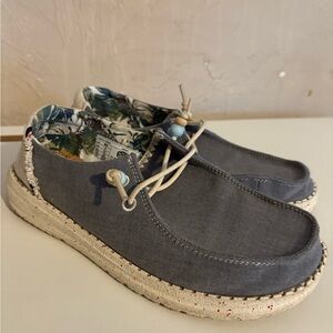 Hey Dude Wendy Fringe Tropical Indigo Shoes